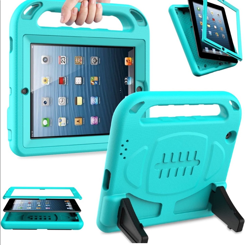 AVAWO Kids Case Built-in Screen Protector for iPad 2 3 4 （Old Model)